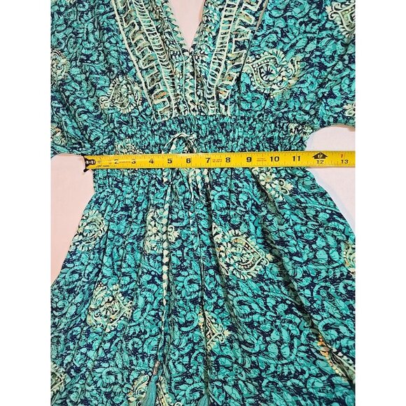 Midi Dress Open Back with tassel tie Kimono Sleeves Size S - Size L New - Picture 12 of 16